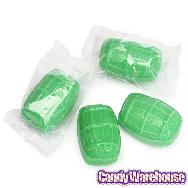 Hard Candy Barrels - Spearmint Leaves: 200-Piece Barrel Jar - Candy Warehouse