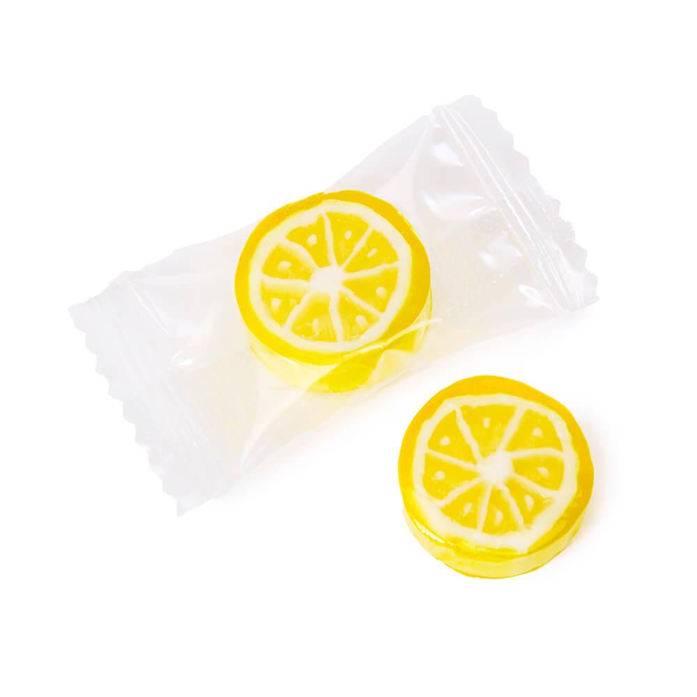 Hard Candy Fruit Slices - Lemon: 1KG Bag - Candy Warehouse