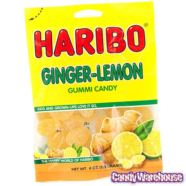 Haribo Ginger-Lemon Gummy Candy: 3LB Box - Candy Warehouse