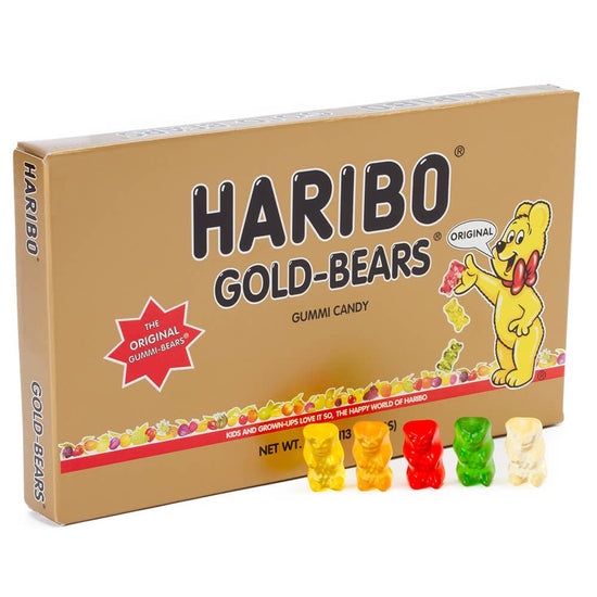 Haribo Gold-Bears Gummy Bears 3.4-Ounce Packs: 12-Piece Box | Candy ...