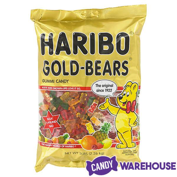 Haribo Gold-Bears Gummy Bears Candy: 5LB Bag - Candy Warehouse