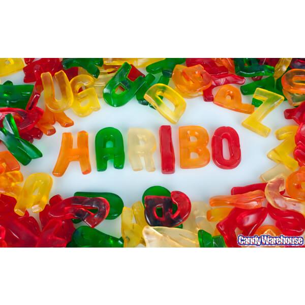 Haribo Gummy Alphabet Letters: 3.75LB Box - Candy Warehouse