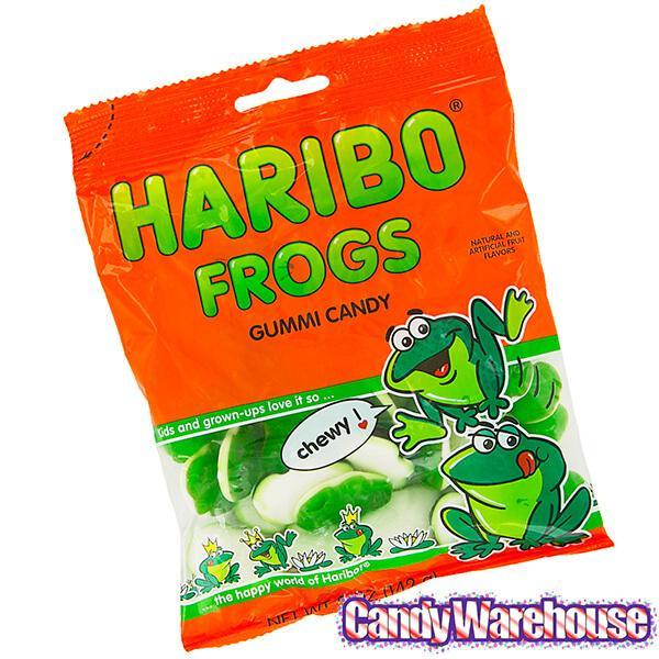 Haribo Gummy Frogs Candy: 3.75LB Box - Candy Warehouse