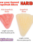 Haribo Gummy Grapefruit Slices: 5LB Bag