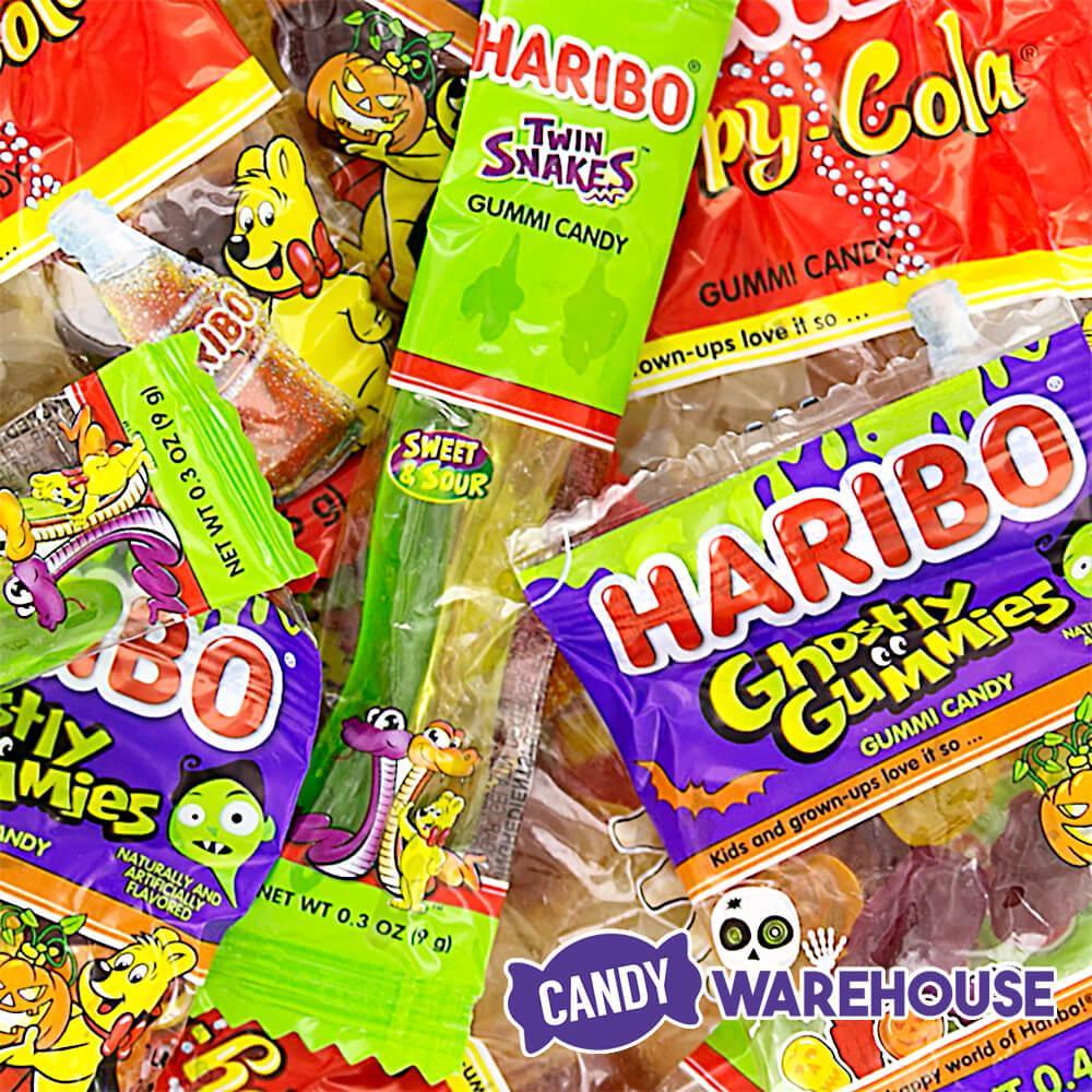 Haribo Gummy Halloween Candy Snack Packs: 80-Piece Bag - Candy Warehouse