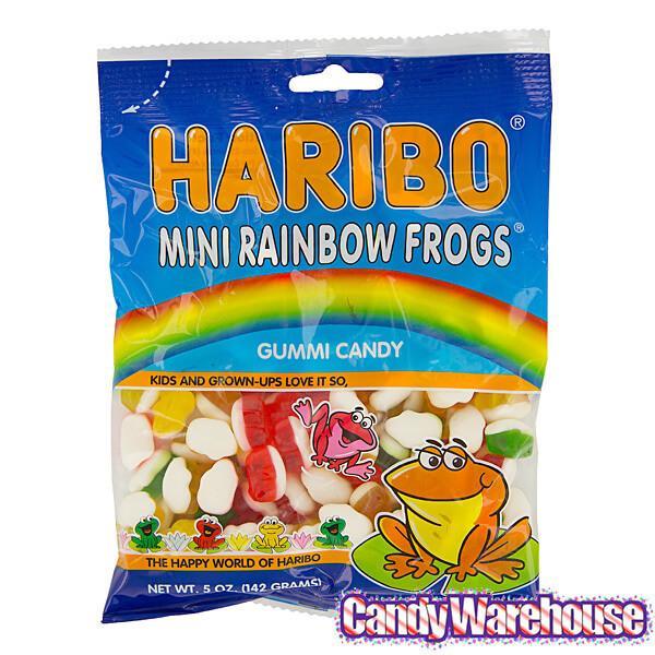 Haribo Gummy Mini Frogs: 3.75LB Box - Candy Warehouse