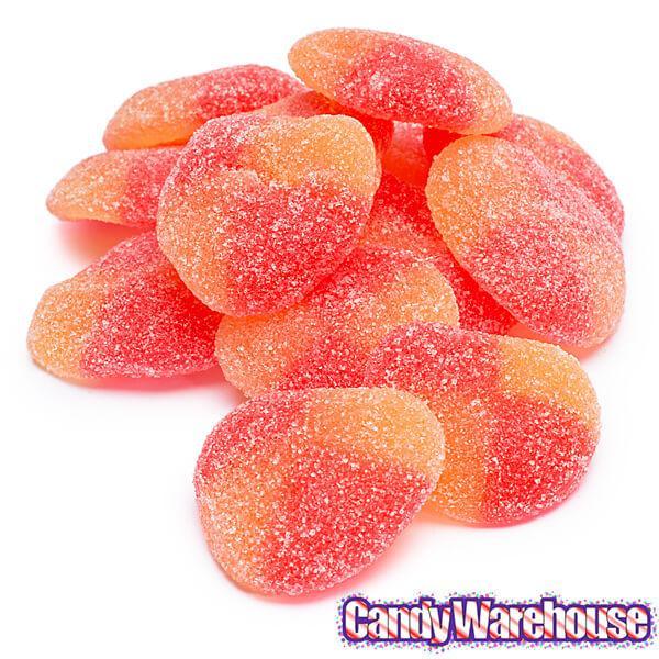 Haribo Gummy Peaches Candy: 5LB Bag - Candy Warehouse