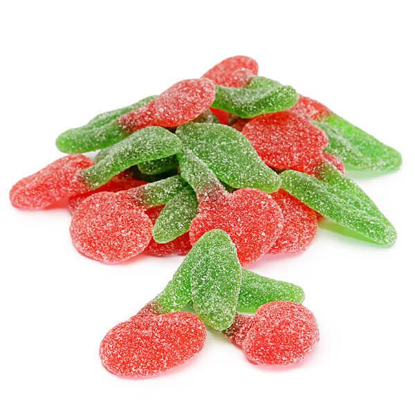 Haribo Gummy Sour Cherries Candy: 5LB Bag - Candy Warehouse