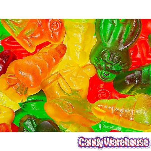 Haribo Happy Hoppers Bunnies and Carrots Gummy Candy: 3LB Box - Candy Warehouse