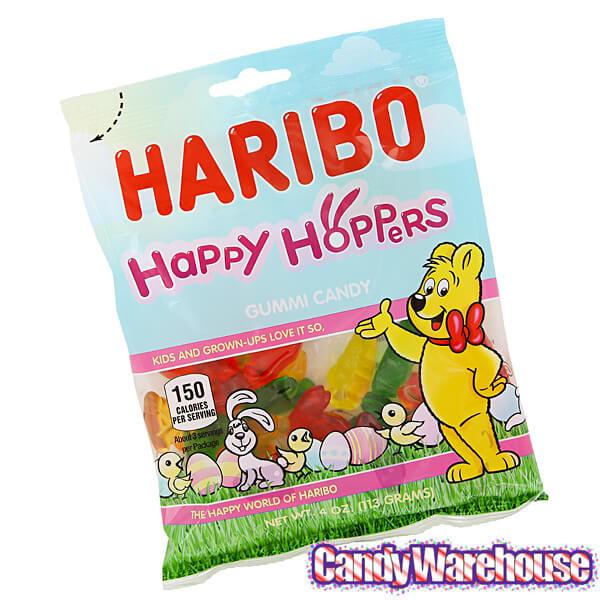 Haribo Happy Hoppers Bunnies and Carrots Gummy Candy: 3LB Box - Candy Warehouse