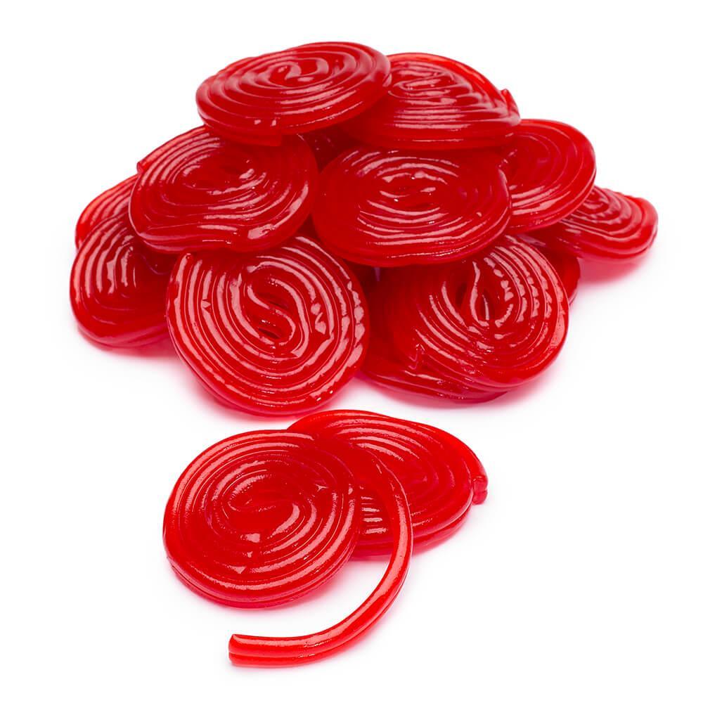 Haribo Red Licorice Wheels: 5LB Bag - Candy Warehouse