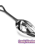 Heart Handled Silver Plastic Candy Scoops: 2-Piece Set - Candy Warehouse