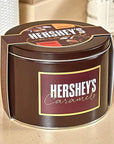 Hershey's Caramels - Milk and Dark Chocolate Caramel Candy: 2.5LB Gift Tin - Candy Warehouse