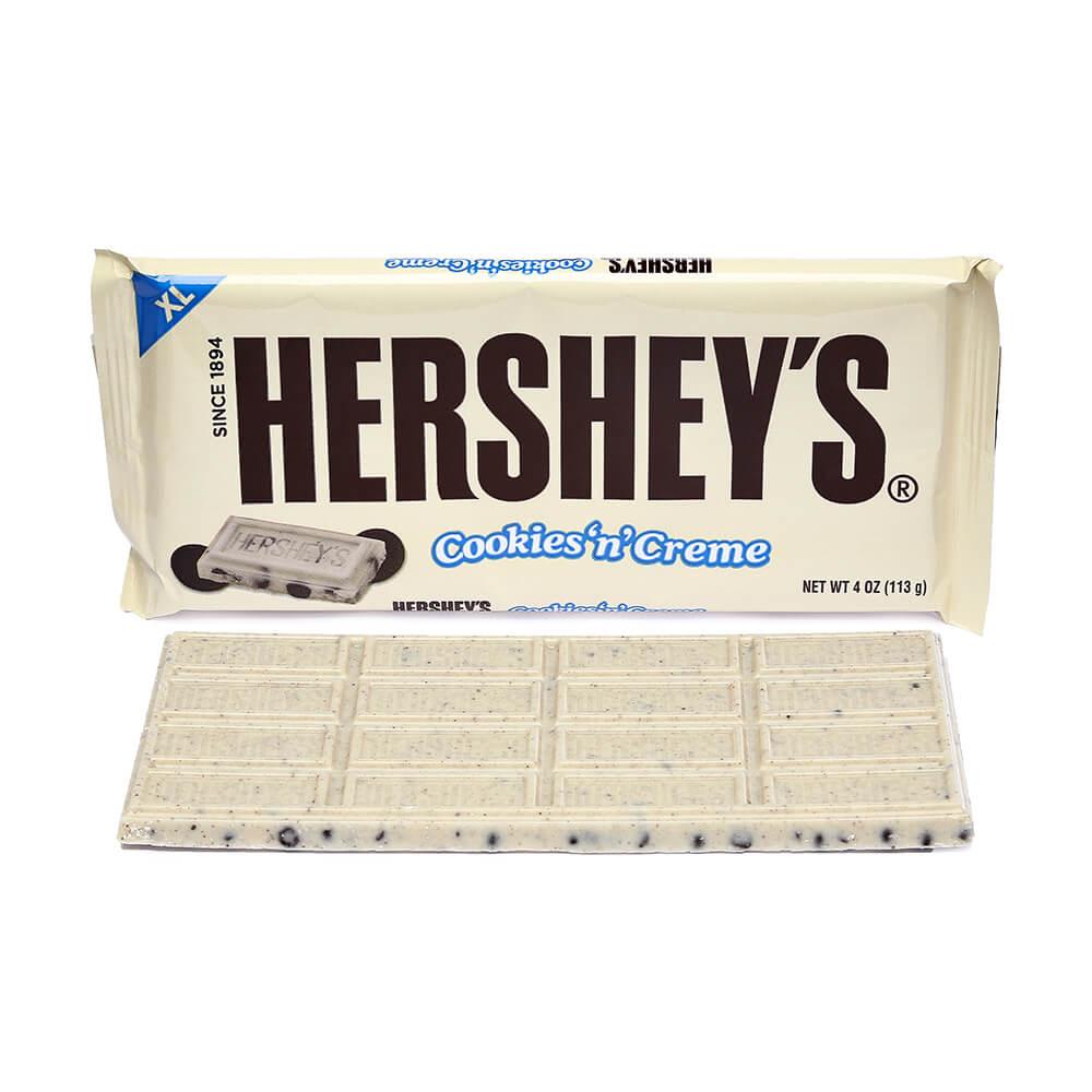 Hershey&#39;s Cookies n Creme 4-Ounce Jumbo Candy Bars: 12-Piece Box - Candy Warehouse