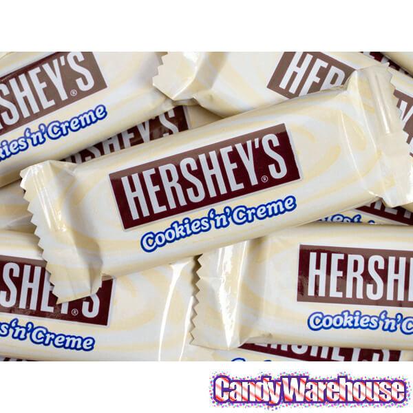 Hershey's Cookies n Creme Snack Size Candy Bars: 35-Piece Bag - Candy Warehouse