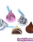 Hershey's Hugs & Kisses Pink and Silver Foiled Chocolate Candy: 150-Piece Bag - Candy Warehouse