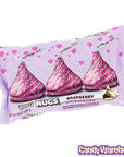 Hershey's Hugs Pink Foiled Raspberry Chocolate Candy: 60-Piece Bag - Candy Warehouse