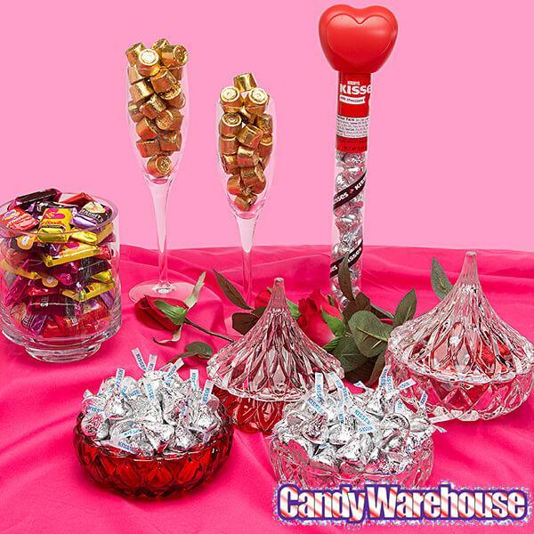 Hershey's Kiss Clear Crystal Candy Dish - Candy Warehouse