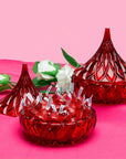 Hershey's Kiss Red Crystal Candy Dish