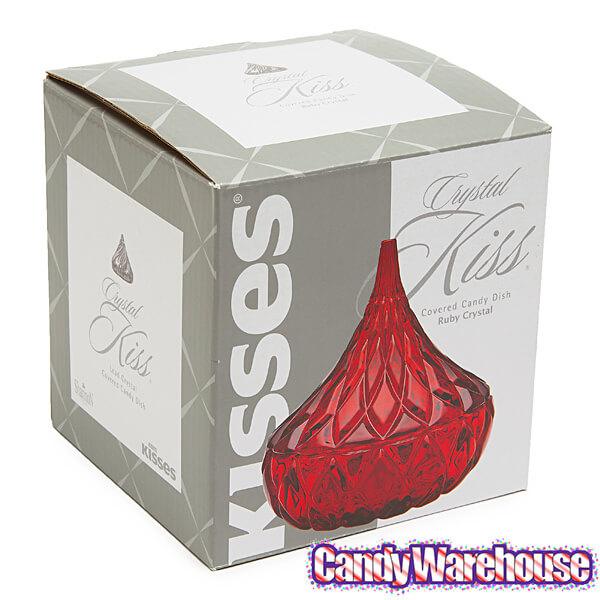 Hershey's Kiss Red Crystal Candy Dish - Candy Warehouse