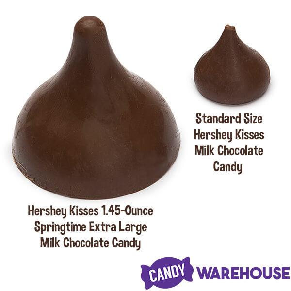 Hershey&#39;s Kisses 1.45-Ounce Springtime Extra Large Milk Chocolate Candy Packs: 12-Piece Box - Candy Warehouse