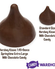 Hershey's Kisses 1.45-Ounce Springtime Extra Large Milk Chocolate Candy Packs: 12-Piece Box - Candy Warehouse