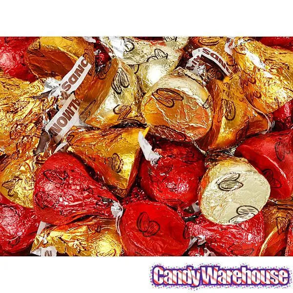 Hershey's Kisses Autumn Foiled Milk Chocolate with Almonds Candy: 60-P ...