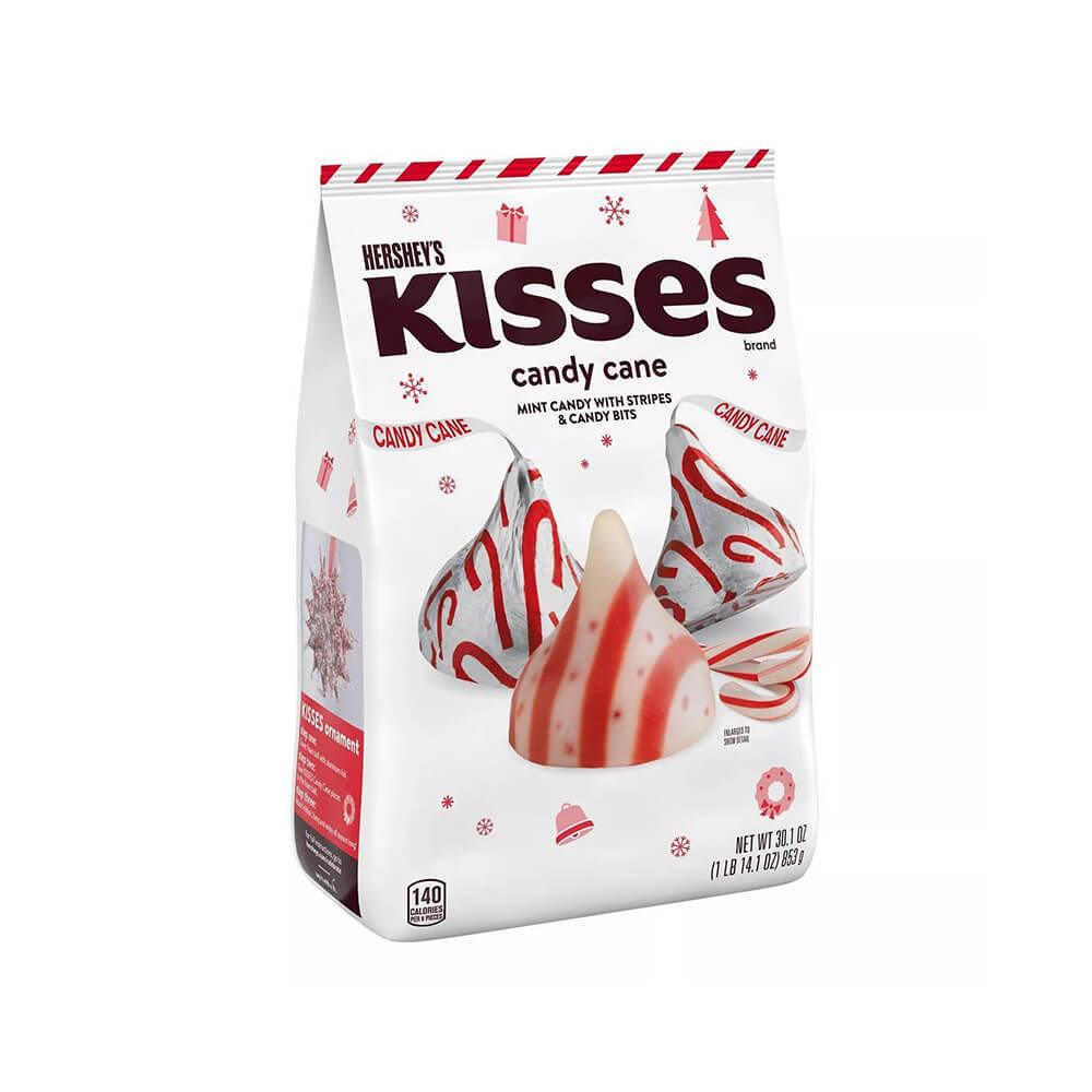 Hershey's Kisses Candy Cane Chocolates: 180-Piece Bag - Candy Warehouse