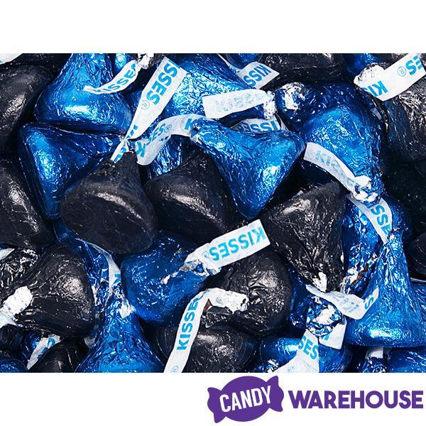 Hershey&#39;s Kisses Color Combo - Dark Blue and Black: 800-Piece Box - Candy Warehouse