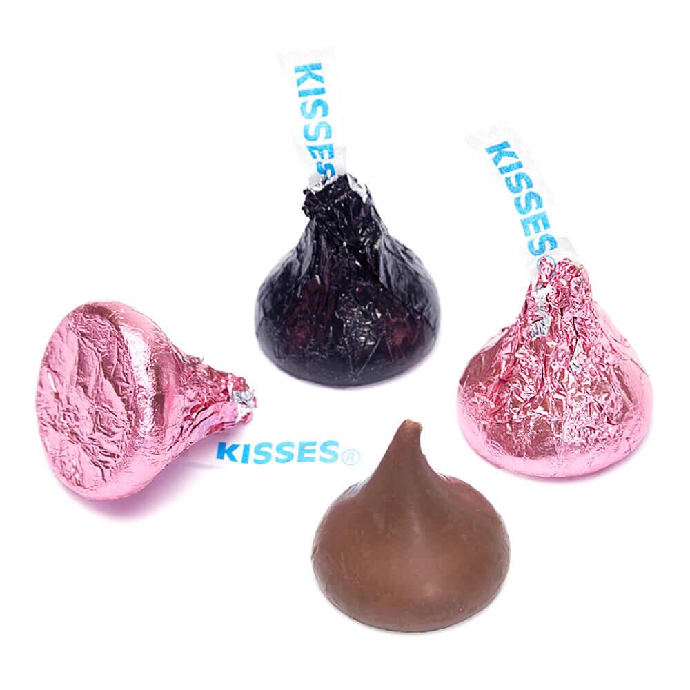 Hershey's Kisses Color Combo - Pink and Black: 800-Piece Box - Candy Warehouse