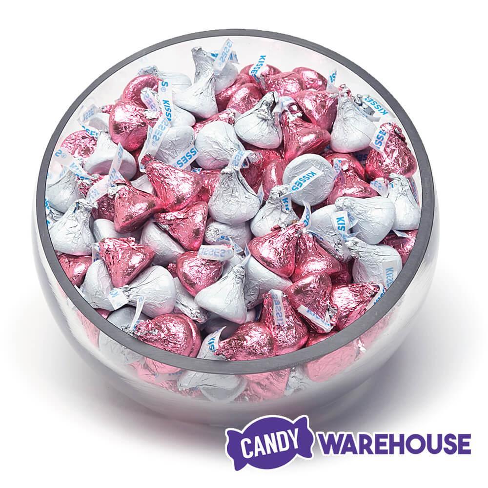 Hershey&#39;s Kisses Color Combo - Pink and White: 800-Piece Box - Candy Warehouse