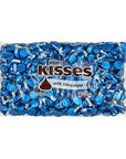 Hershey's Kisses Dark Blue Foiled Milk Chocolate Candy: 400-Piece Bag