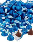 Hershey's Kisses Dark Blue Foiled Milk Chocolate Candy: 400-Piece Bag