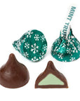 Hershey's Kisses Dark Chocolates with Mint Truffle Filling: 9-Ounce Bag - Candy Warehouse