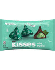 Hershey's Kisses Dark Chocolates with Mint Truffle Filling: 9-Ounce Bag - Candy Warehouse