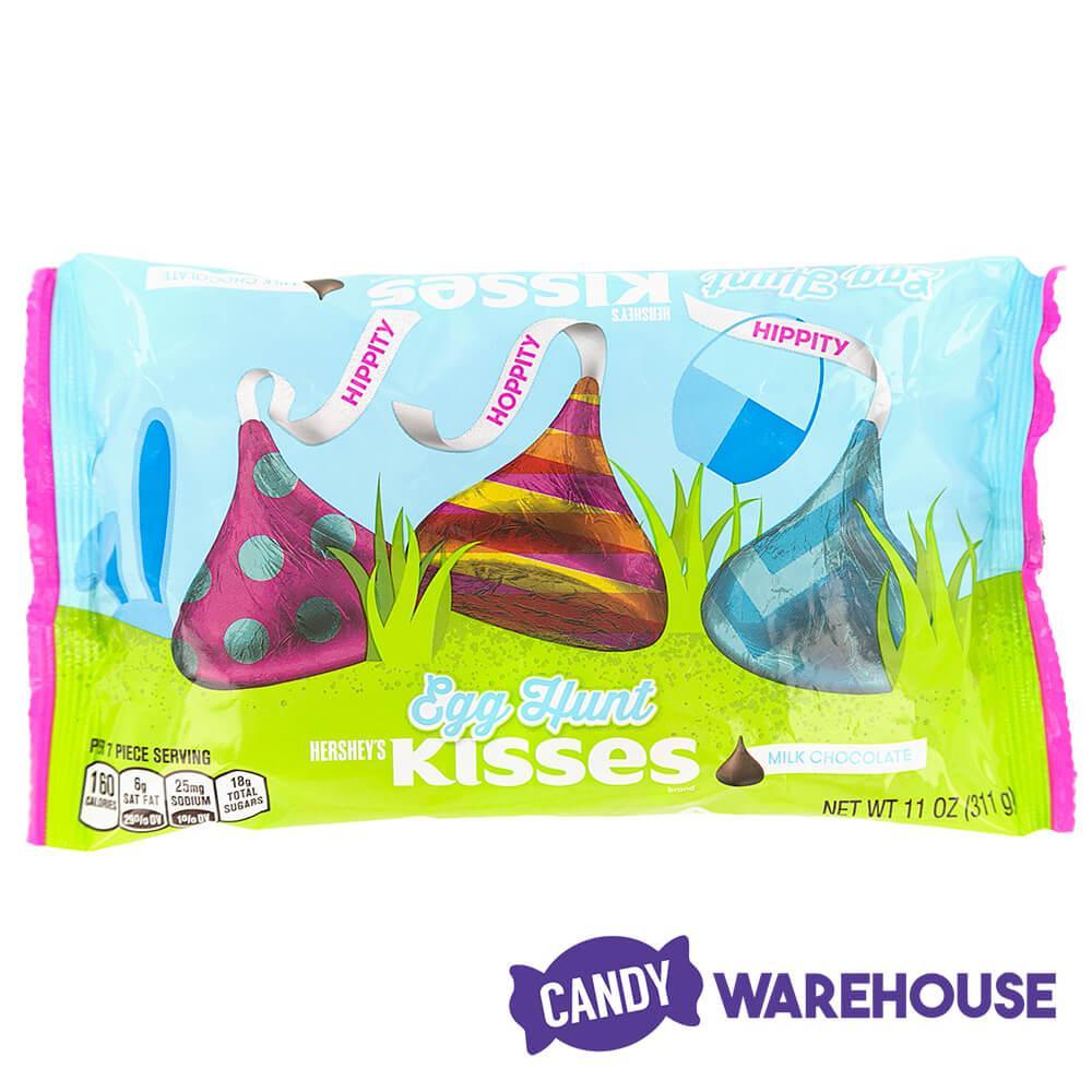 Hershey&#39;s Kisses Easter Egg Hunt Foil Designs 10.1-Ounce Bag - Candy Warehouse