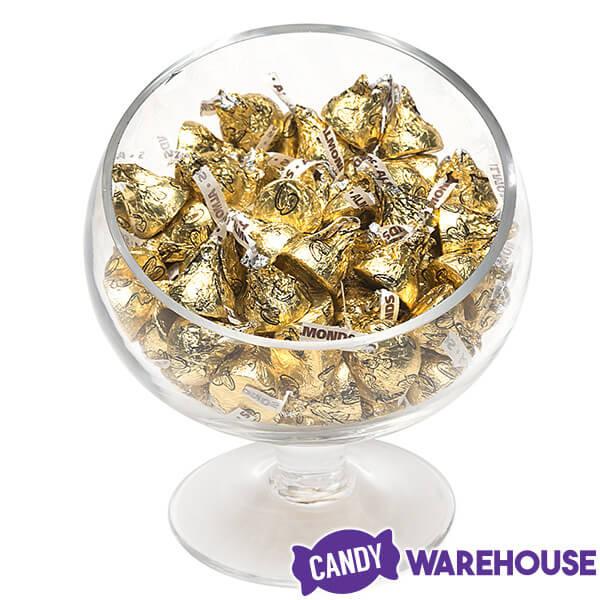 Hershey&#39;s Kisses Gold Foiled Milk Chocolate with Almonds Candy: 16-Ounce Bag - Candy Warehouse