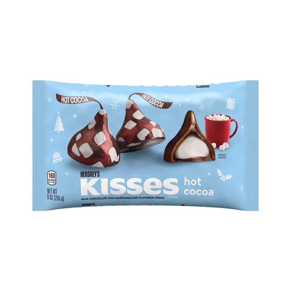 Hershey&#39;s Kisses Hot Cocoa Milk Chocolates with Marshmallow Creme: 9-Ounce Bag - Candy Warehouse