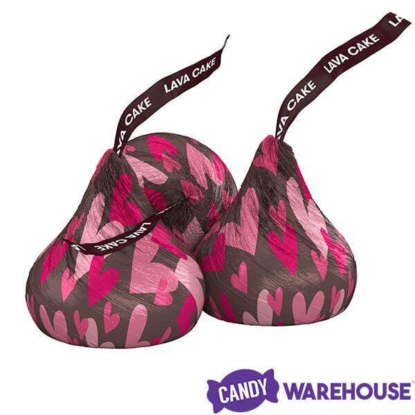 Hershey's Kisses Lava Cake Foiled Dark Chocolates with Gooey Chocolate Centers: 50-Piece Bag - Candy Warehouse