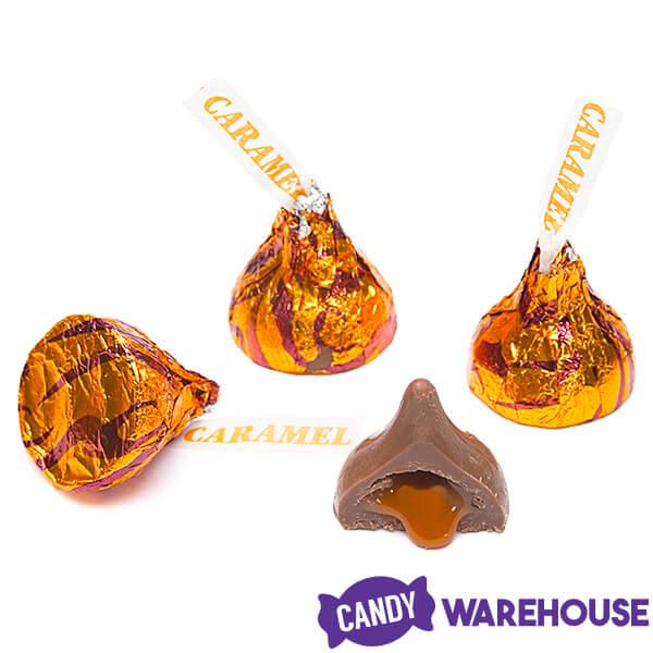 Hershey's Kisses Milk Chocolates with Caramel Filling: 100-Piece Bag - Candy Warehouse