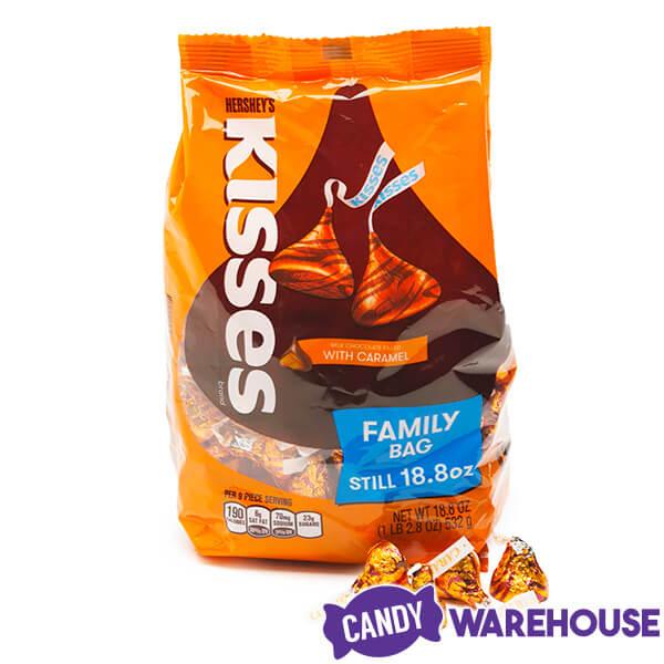 Hershey's Kisses Milk Chocolates with Caramel Filling: 100-Piece Bag - Candy Warehouse