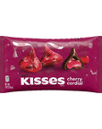 Hershey's Kisses Milk Chocolates with Cherry Cordial Creme Filling: 9-Ounce Bag - Candy Warehouse