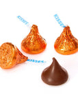 Hershey's Kisses Orange Foiled Milk Chocolate Candy: 400-Piece Bag - Candy Warehouse