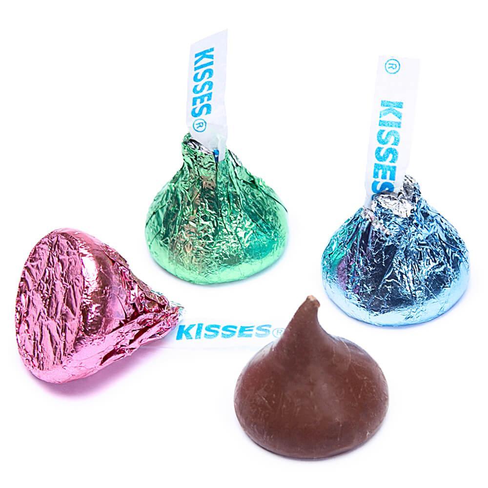 Hershey's Kisses Pastel Foiled Milk Chocolate Candy: 100-Piece Bag ...