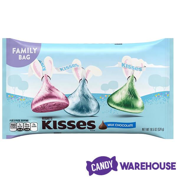 Hershey&#39;s Kisses Pastel Foiled Milk Chocolate Candy: 100-Piece Bag - Candy Warehouse