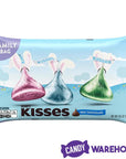 Hershey's Kisses Pastel Foiled Milk Chocolate Candy: 100-Piece Bag - Candy Warehouse