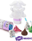 Hershey's Kisses Pastel Foiled Milk Chocolates Filled Bunny Tube