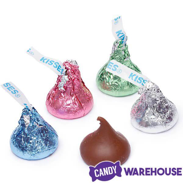 Hershey's Kisses Pastel Foiled Milk Chocolates Filled Bunny Tube ...