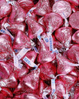 Hershey's Kisses Pink Foiled Milk Chocolate Candy: 400-Piece Bag