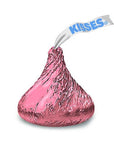 Hershey's Kisses Pink Foiled Milk Chocolate Candy: 400-Piece Bag